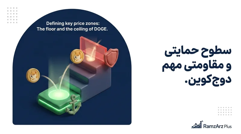 سطوح حمایتی و مقاومتی مهم دوج‌کوین