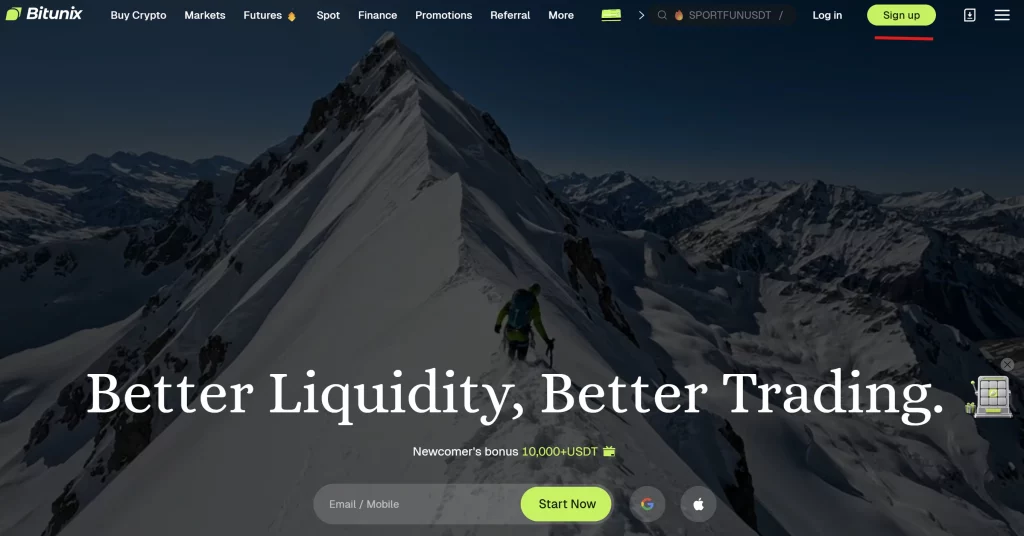 bitunix وبسایت