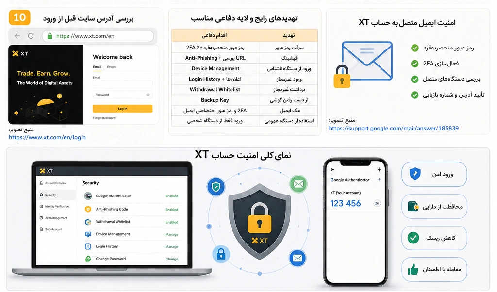 اموزش تنظیمات امنیت حساب صرافی ایکس تی
