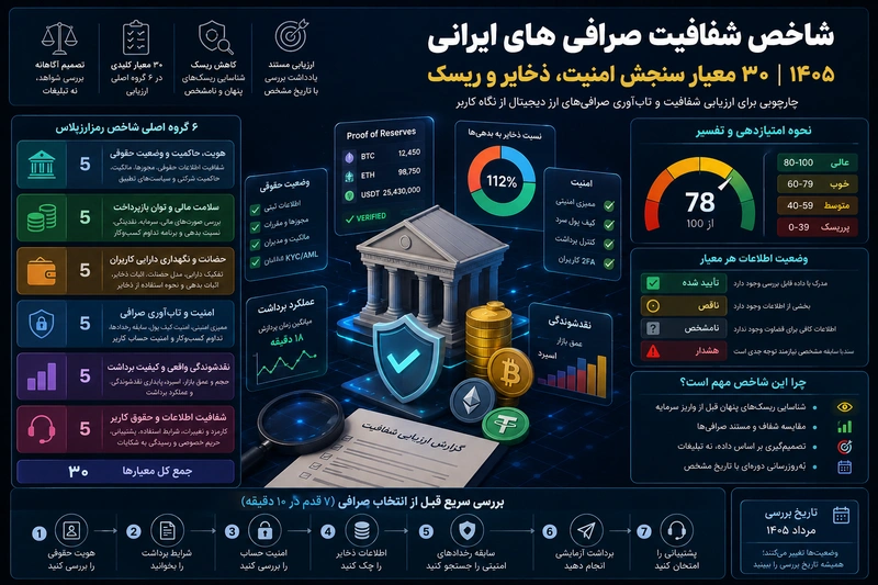 شاخص شفافیت با فهرست بهترین صرافی ها چه تفاوتی دارد؟